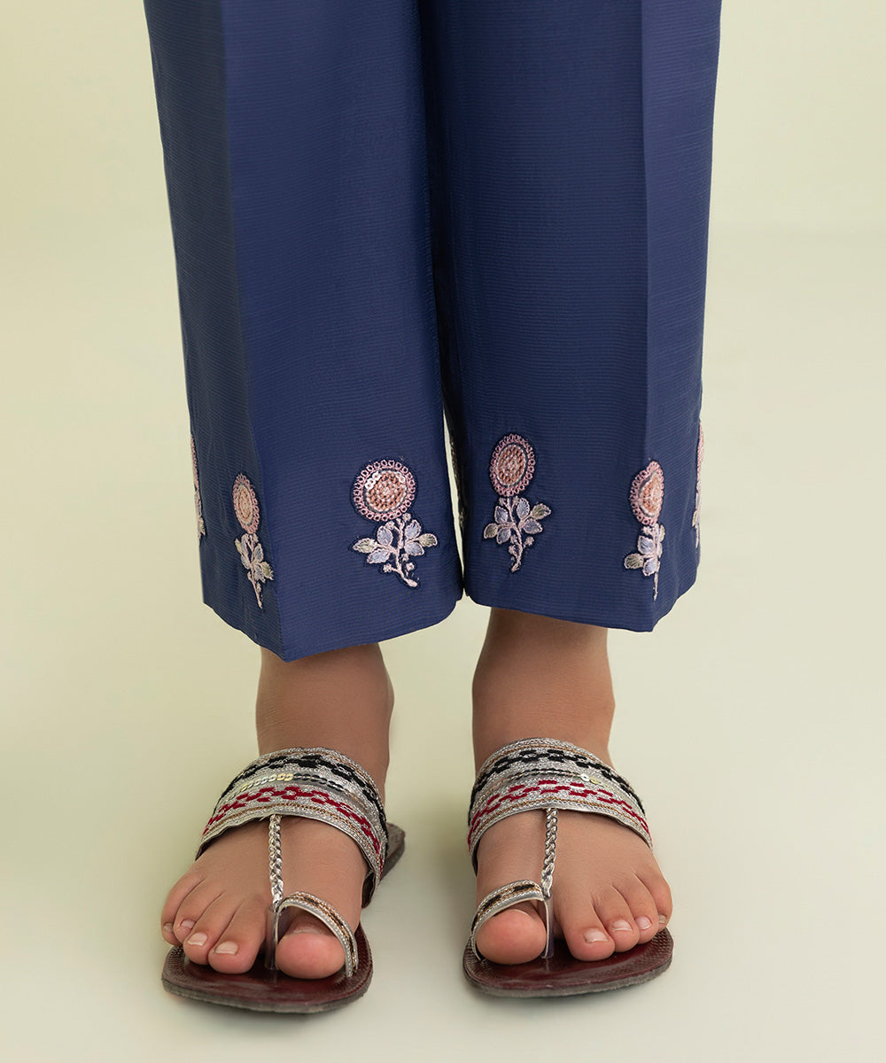 2-Piece - Embroidered Khaddi Net Suit | Shop Now