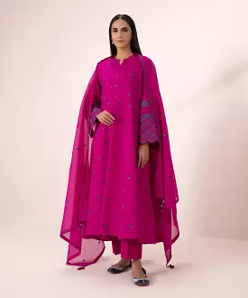 3 Piece Embroidered Jacquard Suit