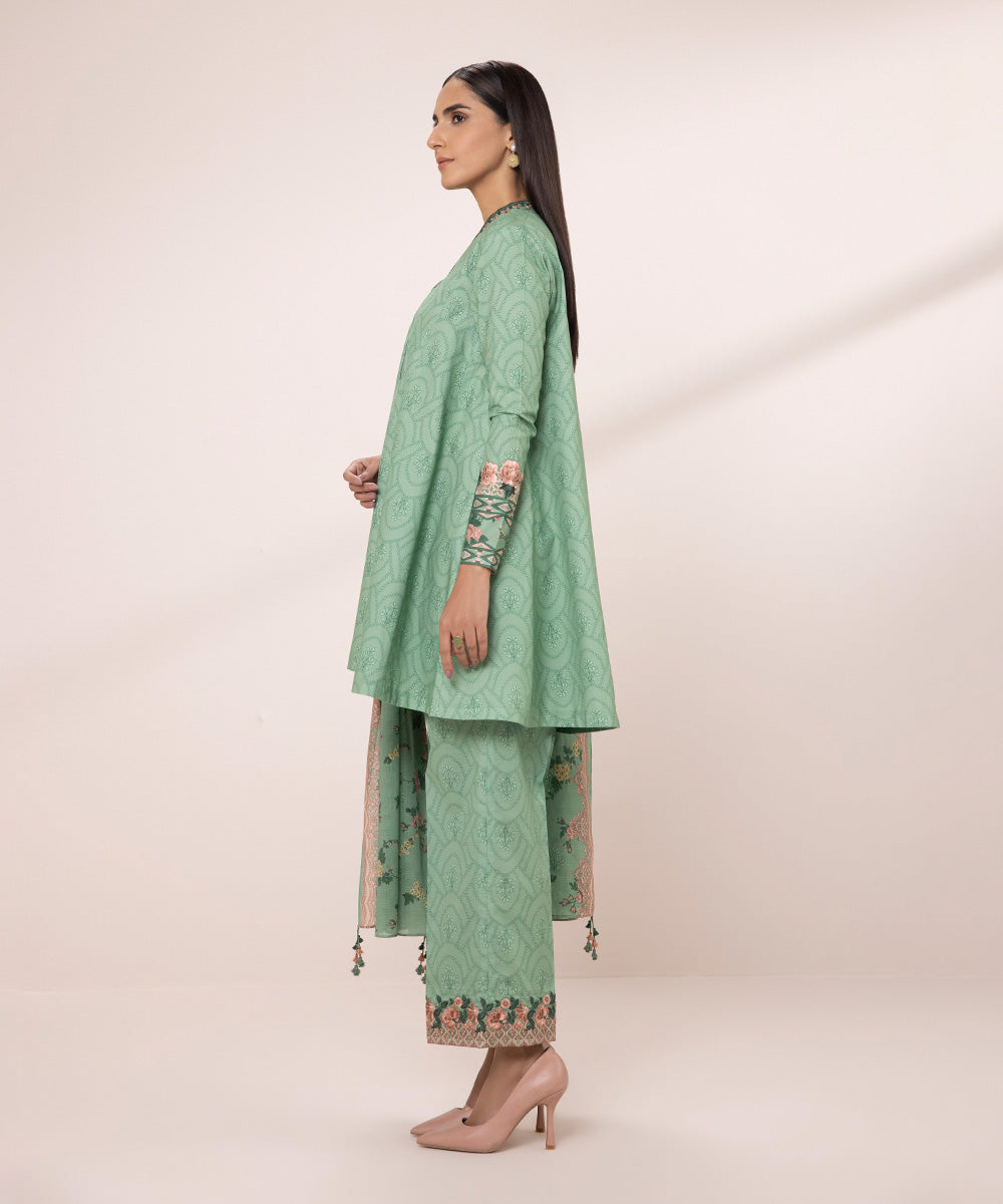 3 Piece Embroidered Lawn Suit - Buy Now!