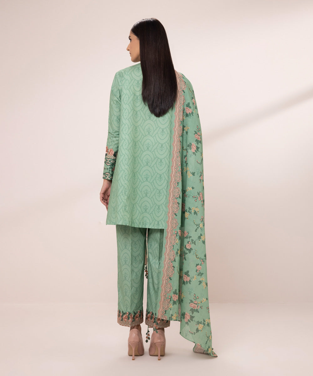 3 Piece Embroidered Lawn Suit - Buy Now!