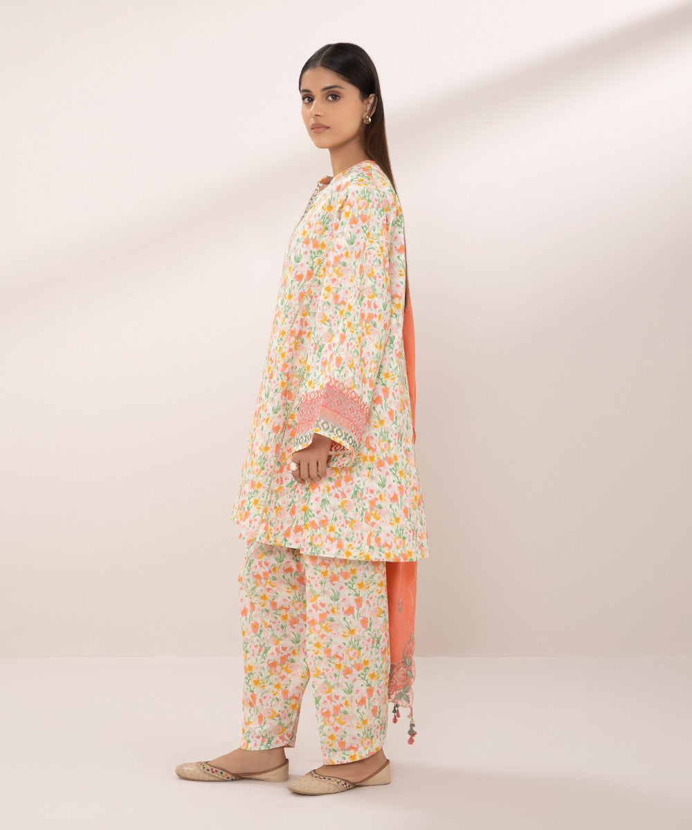 3 Piece Embroidered Lawn Suit - Buy Online at Affordable Prices. Limited Stock Available!