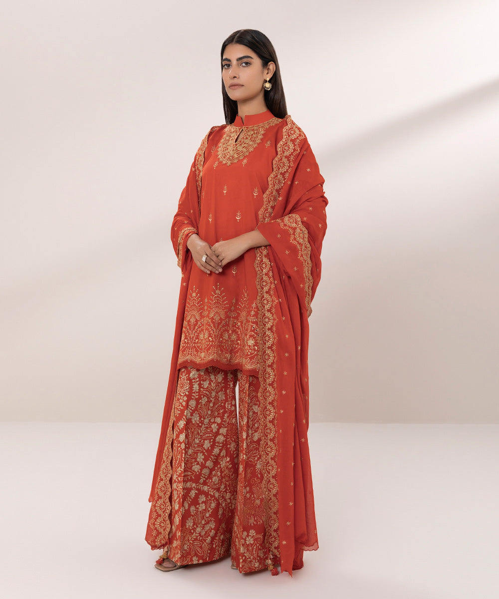 3 Piece - Embroidered Lawn Suit - Buy Online - [Brand Name]