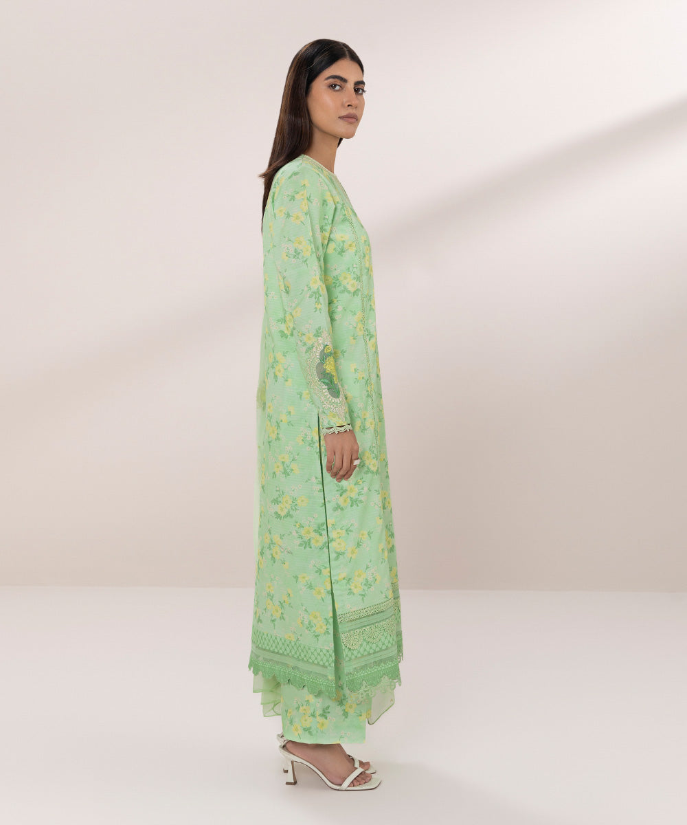 3 Piece Embroidered Lawn Suit for Sale