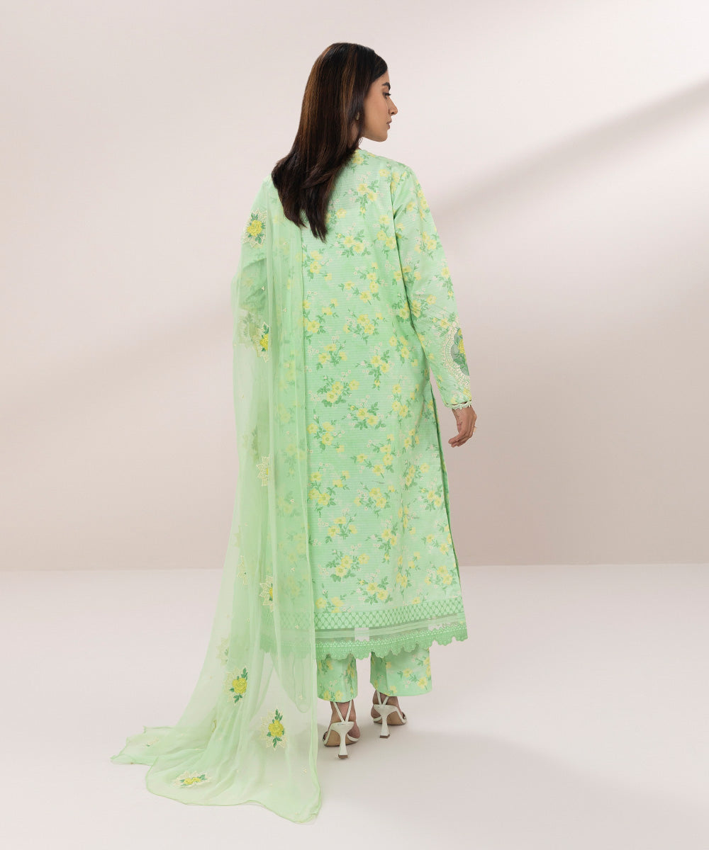 3 Piece Embroidered Lawn Suit for Sale