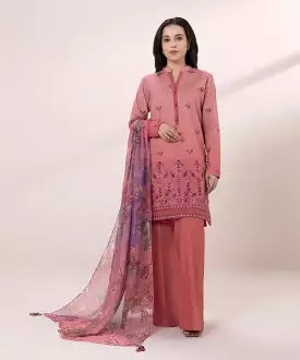 3 Piece Embroidered Lawn Suit - Shop Now!