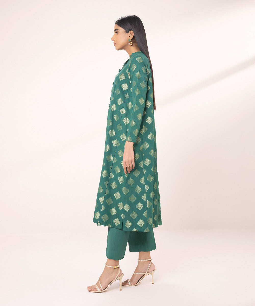 3 Piece Jacquard Suit with Embroidery