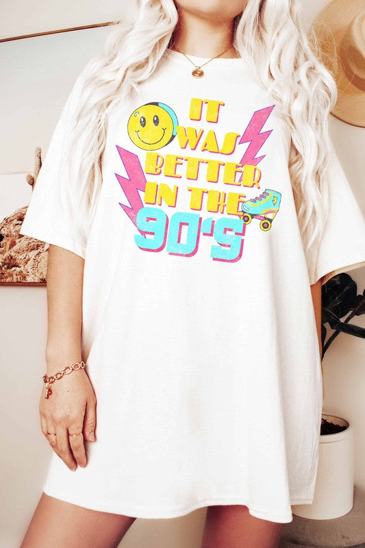 90s-inspired graphic tee - Enhanced quality from the past.