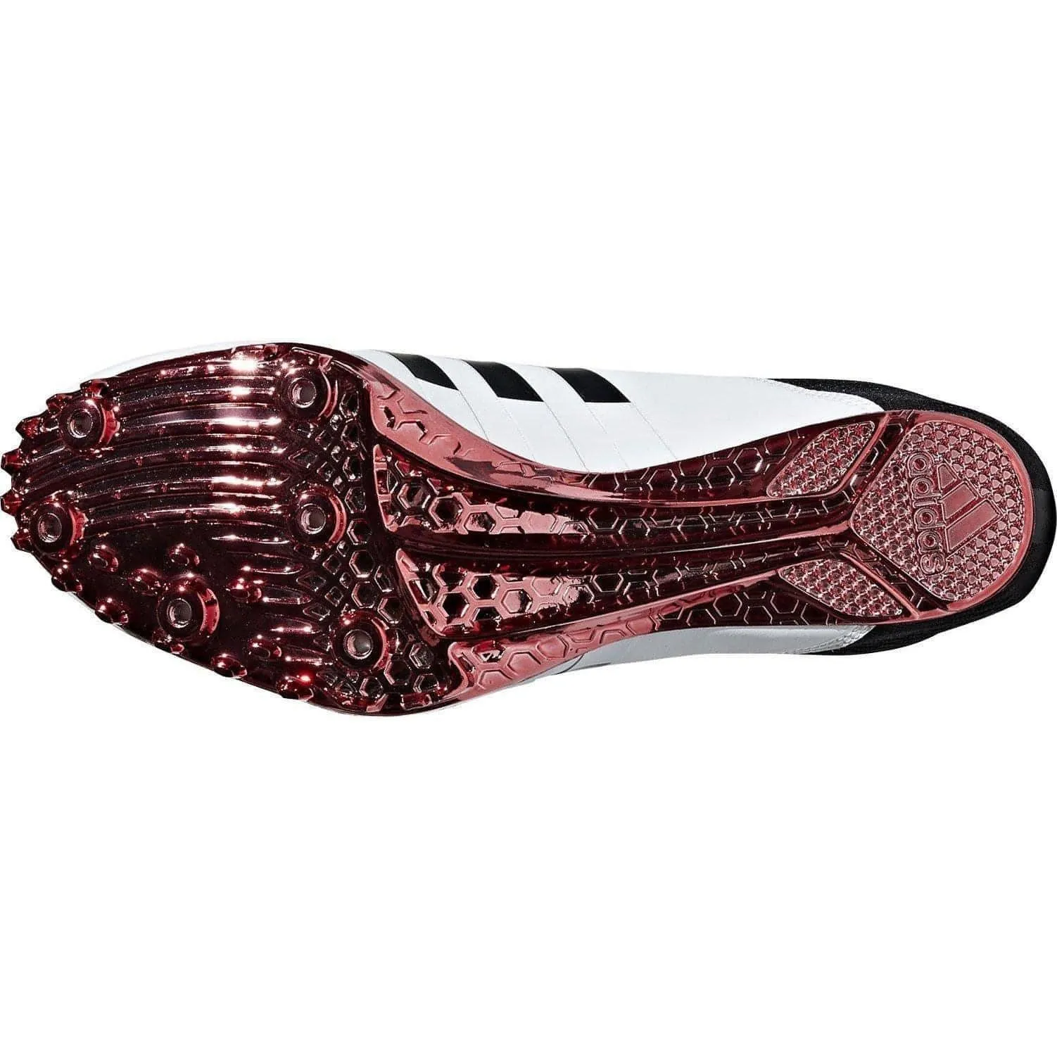 adidas Adizero Finesse Running Spikes - White - adidas White Adizero Finesse Running Spikes