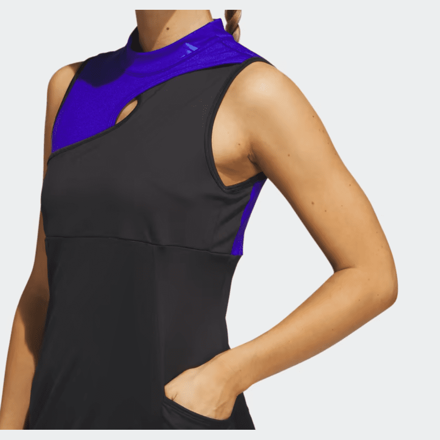 Adidas Colorblocked Golf Dress in Black