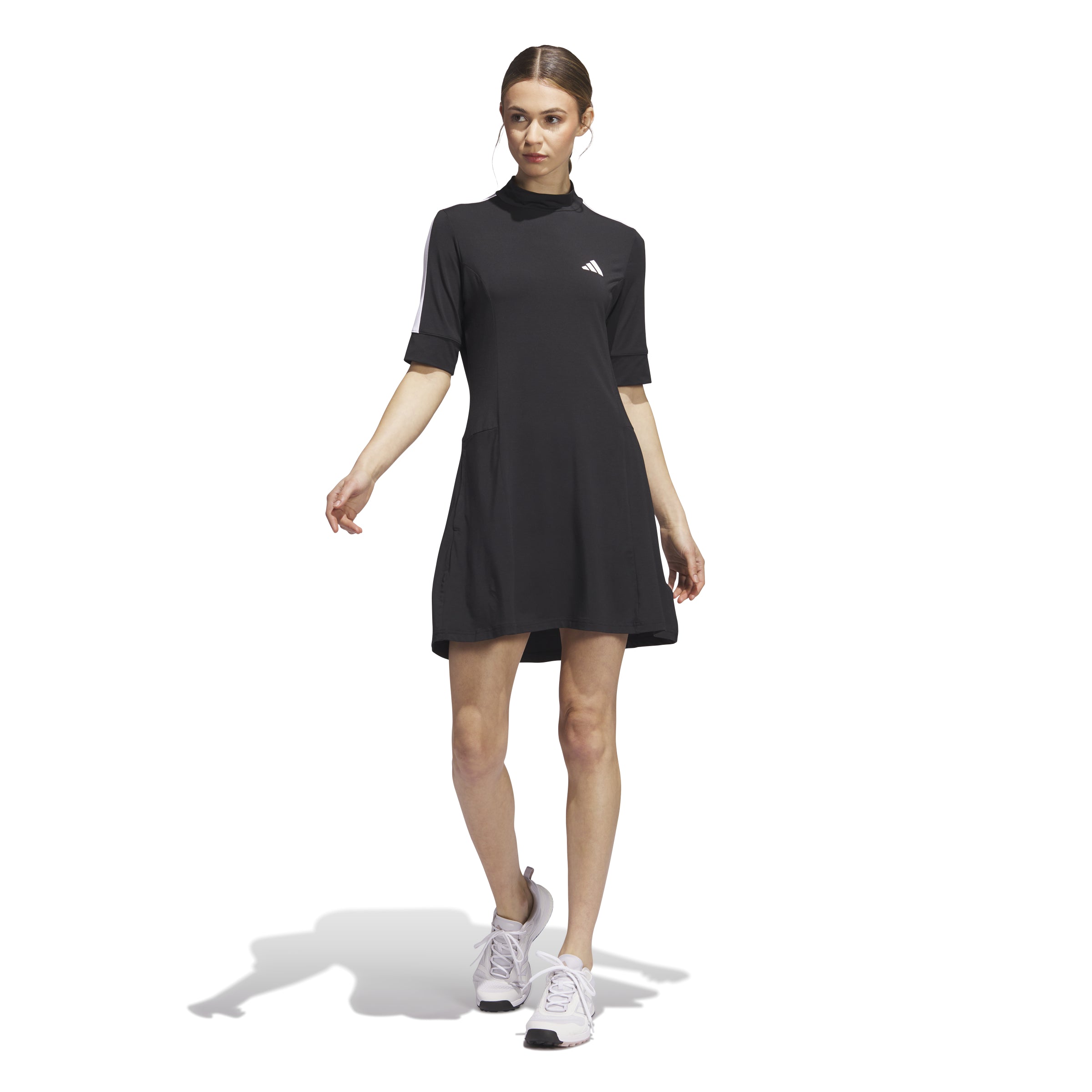 adidas Women's Golf Dress - Black, Made With Nature, Golf Apparel