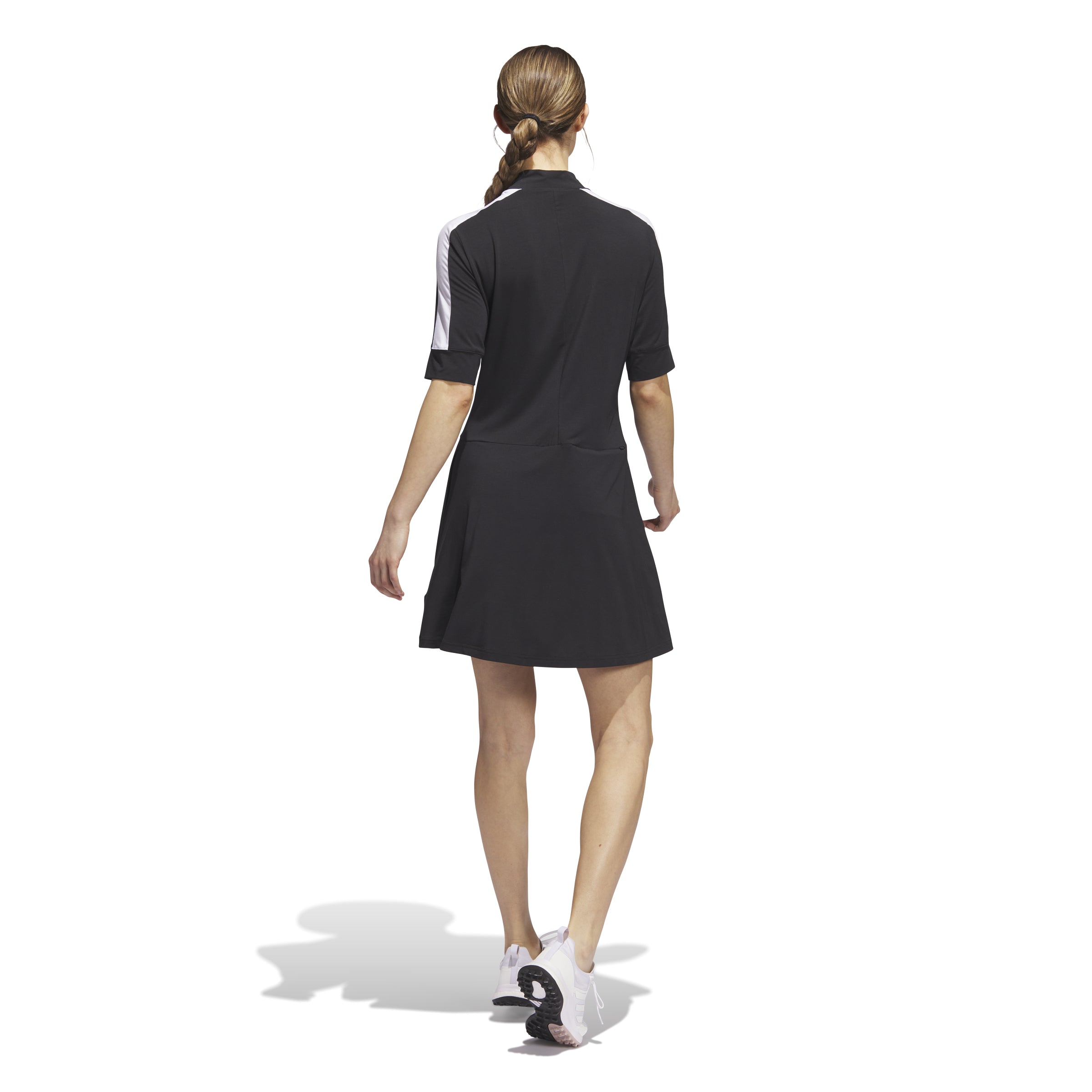 adidas Women's Golf Dress - Black, Made With Nature, Golf Apparel