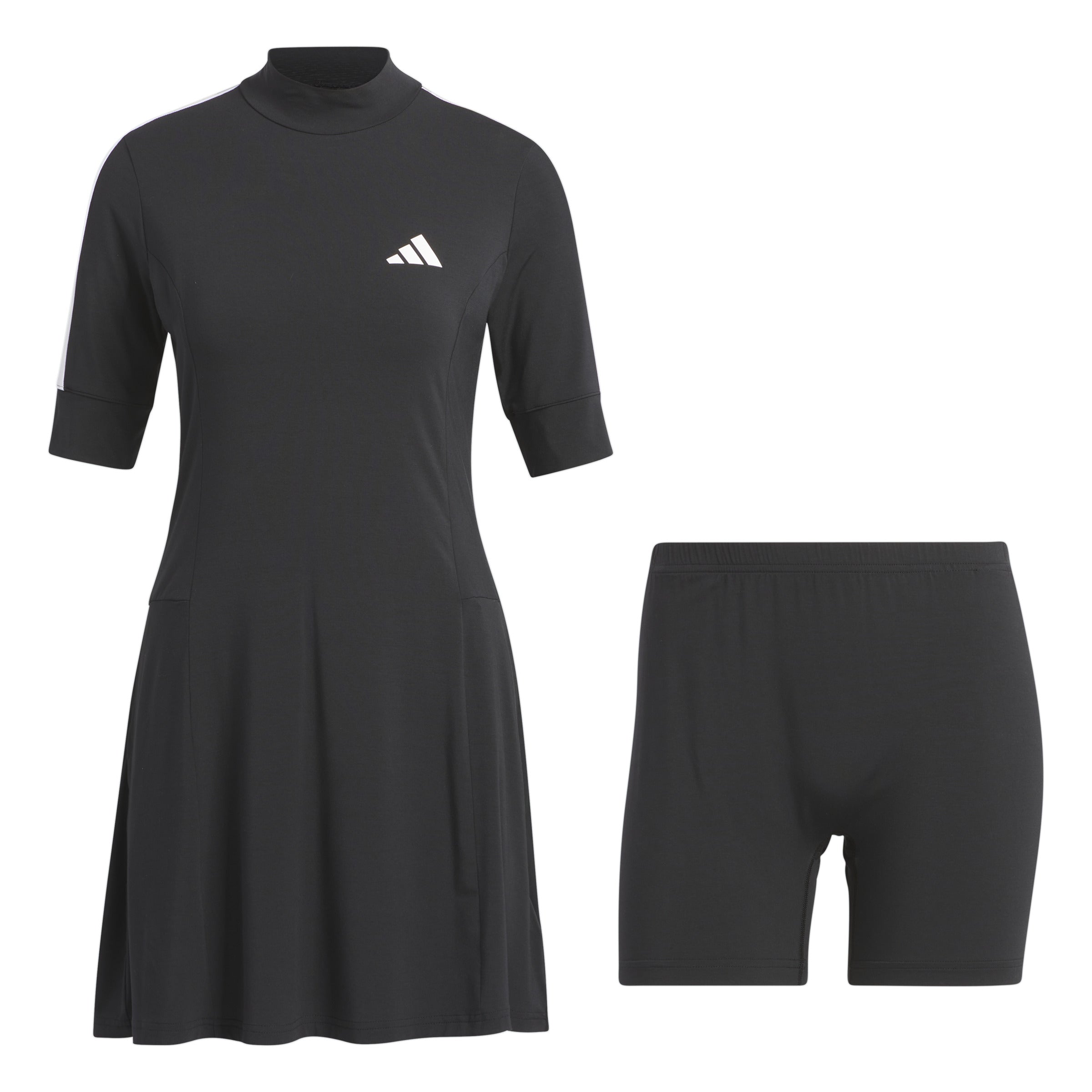 adidas Women's Golf Dress - Black, Made With Nature, Golf Apparel