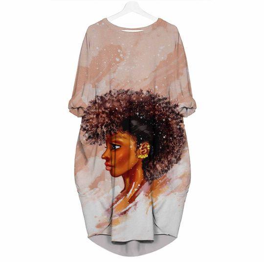 Afro Dreadlock Batwing Dress