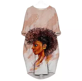 Afro Dreadlock Batwing Dress