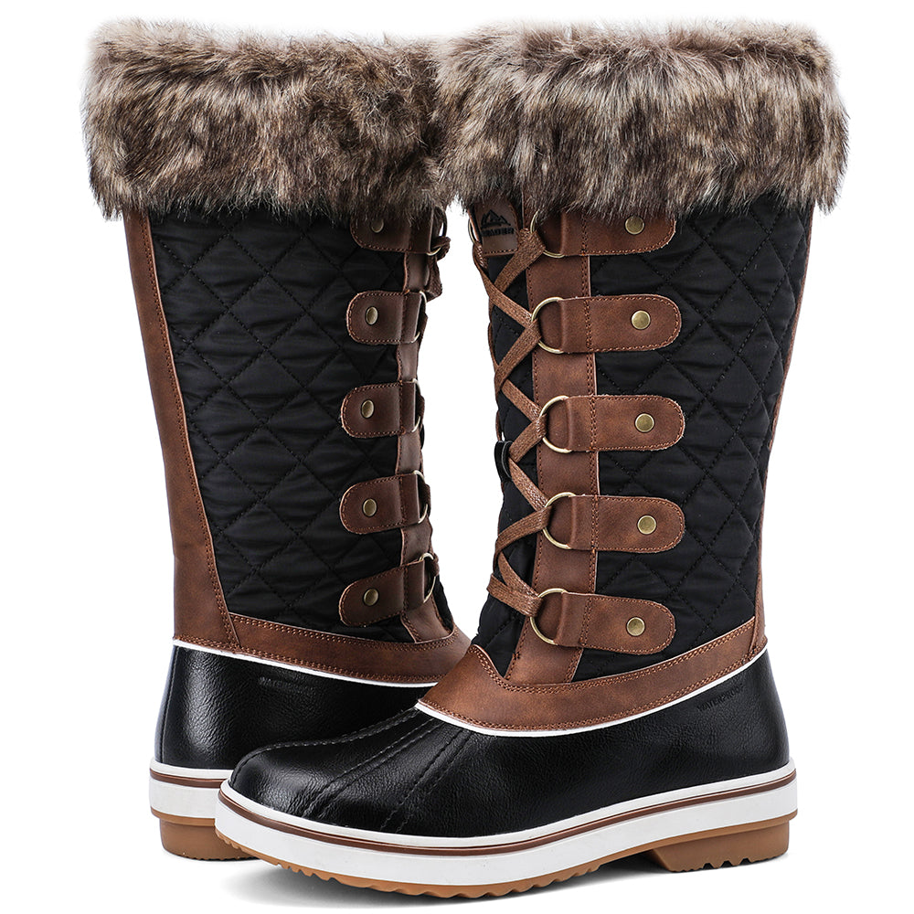 Aleader Women's Winter Boots - Waterproof Snow Boots, Fashionable Booties - All-day Comfort, Warm