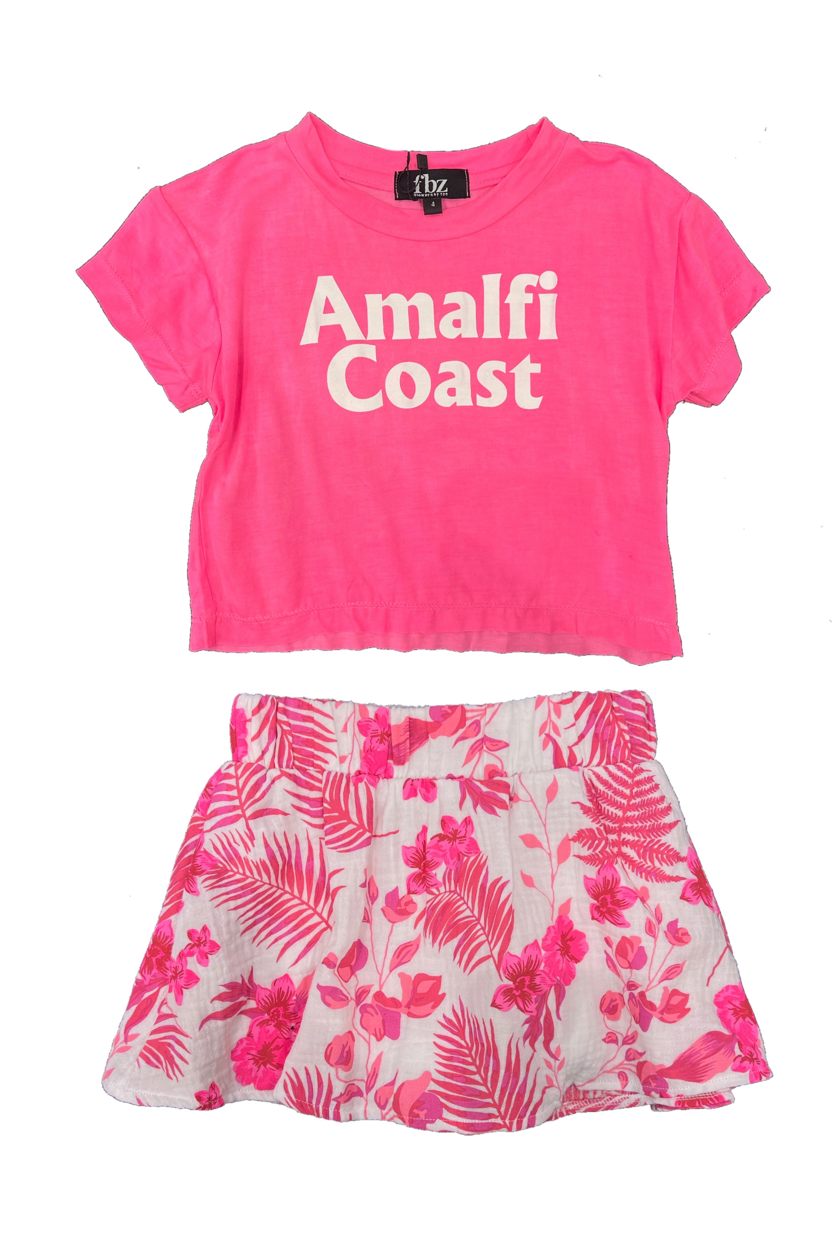 Amalfi Coast Neon Pink Tee.