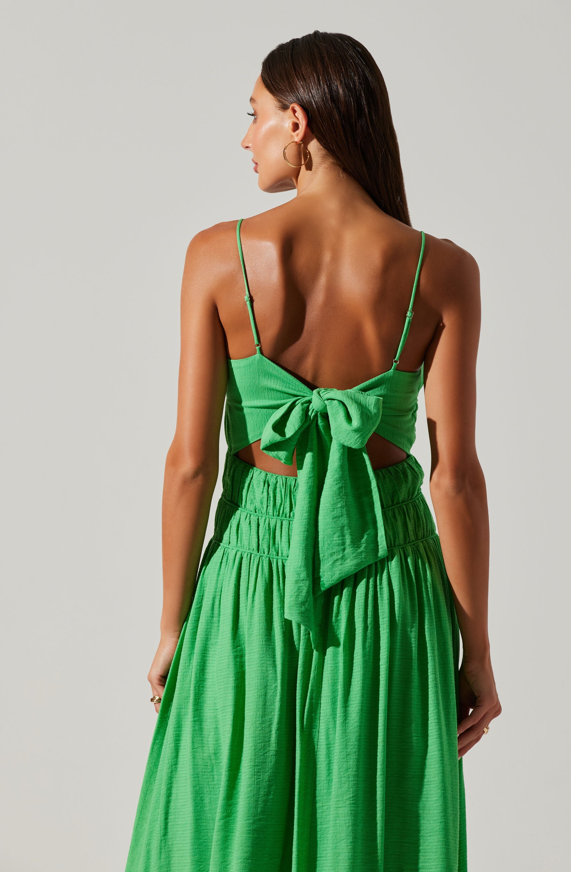 Andrina Smocked Midi Dress - Google SEO Results: Tiered Ruffle Midi Dress with Smocked Bodice