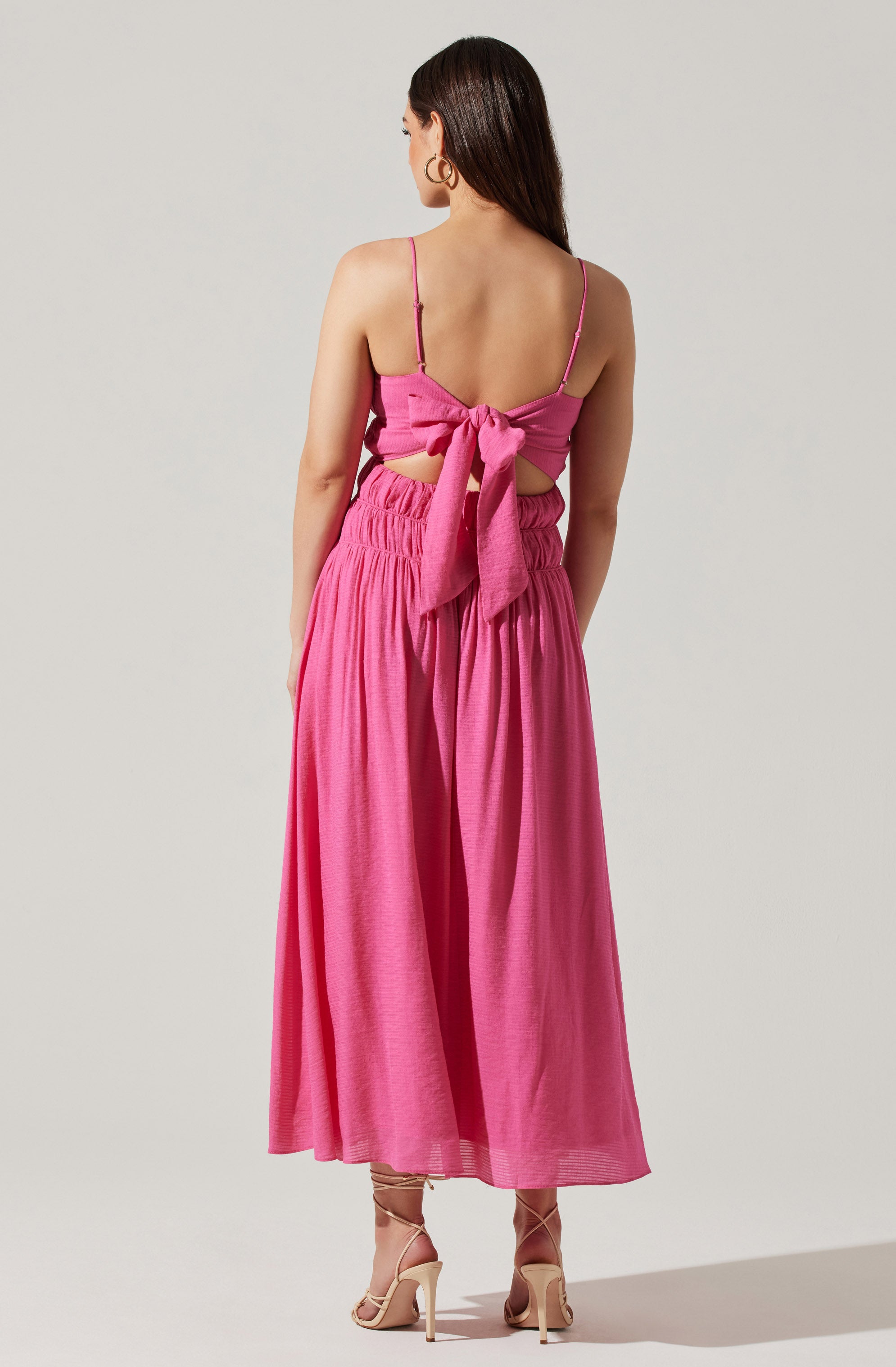 Andrina Smocked Midi Dress - Google SEO Results: Tiered Ruffle Midi Dress with Smocked Bodice