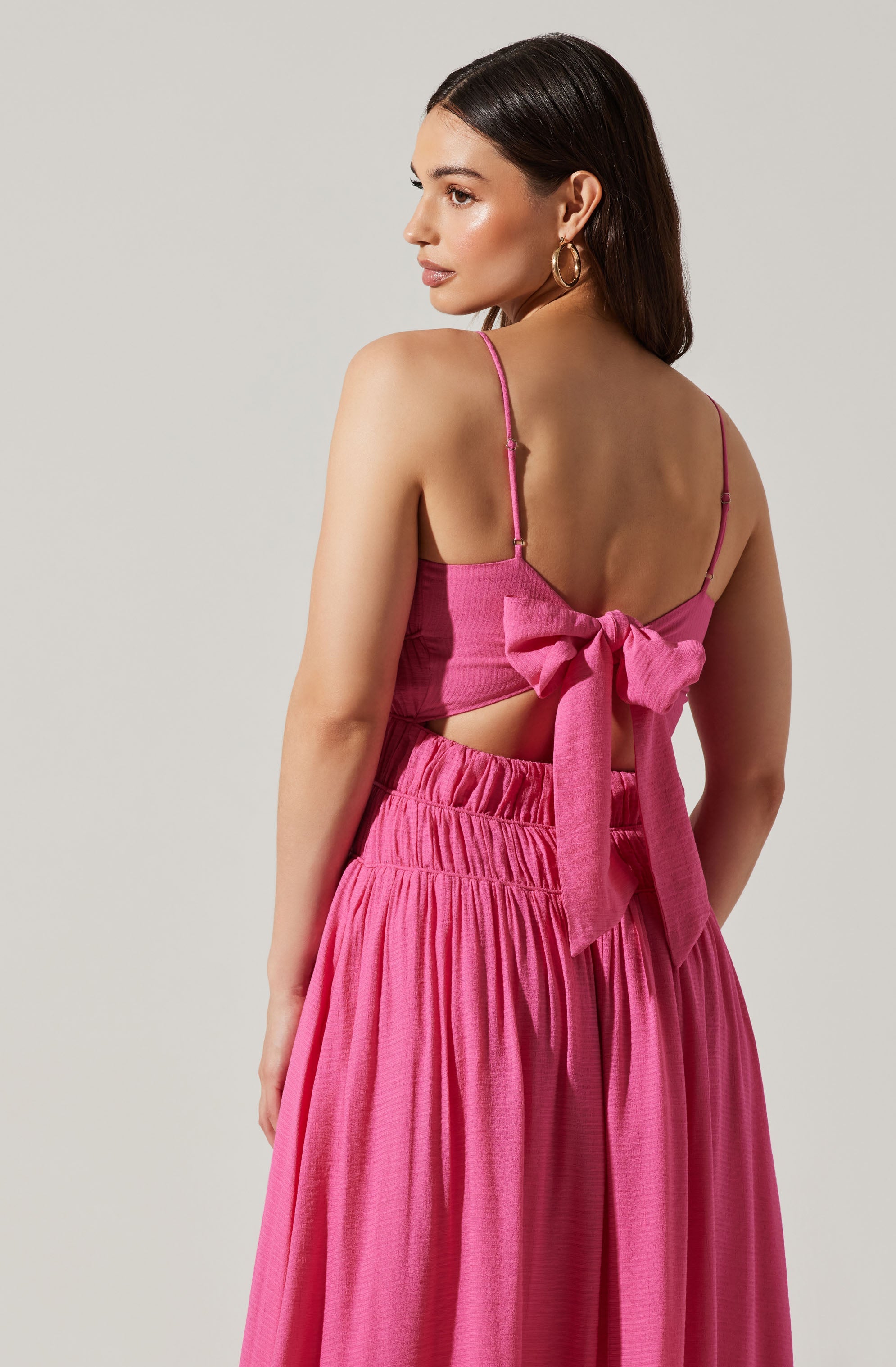 Andrina Smocked Midi Dress - Google SEO Results: Tiered Ruffle Midi Dress with Smocked Bodice