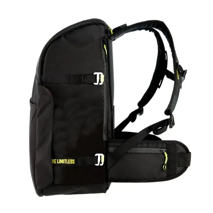 Aqua Sphere Transition Backpack in Black and Bright Yellow.