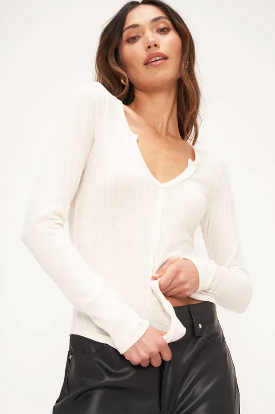 Arcadia notched neck blouse