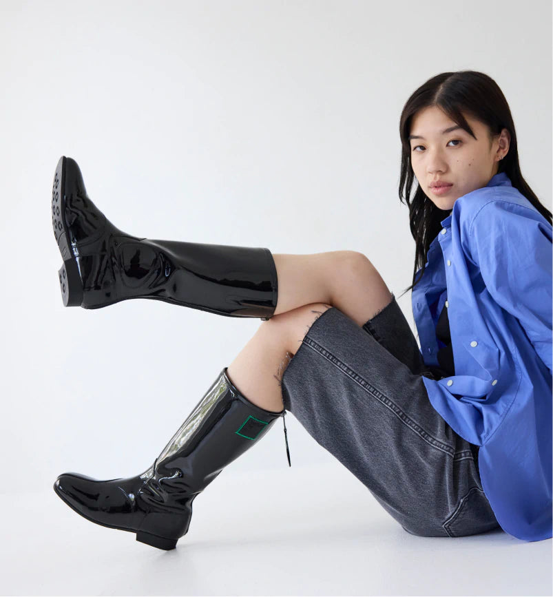 Babka Tall Boot - Patent Black - Shop Now