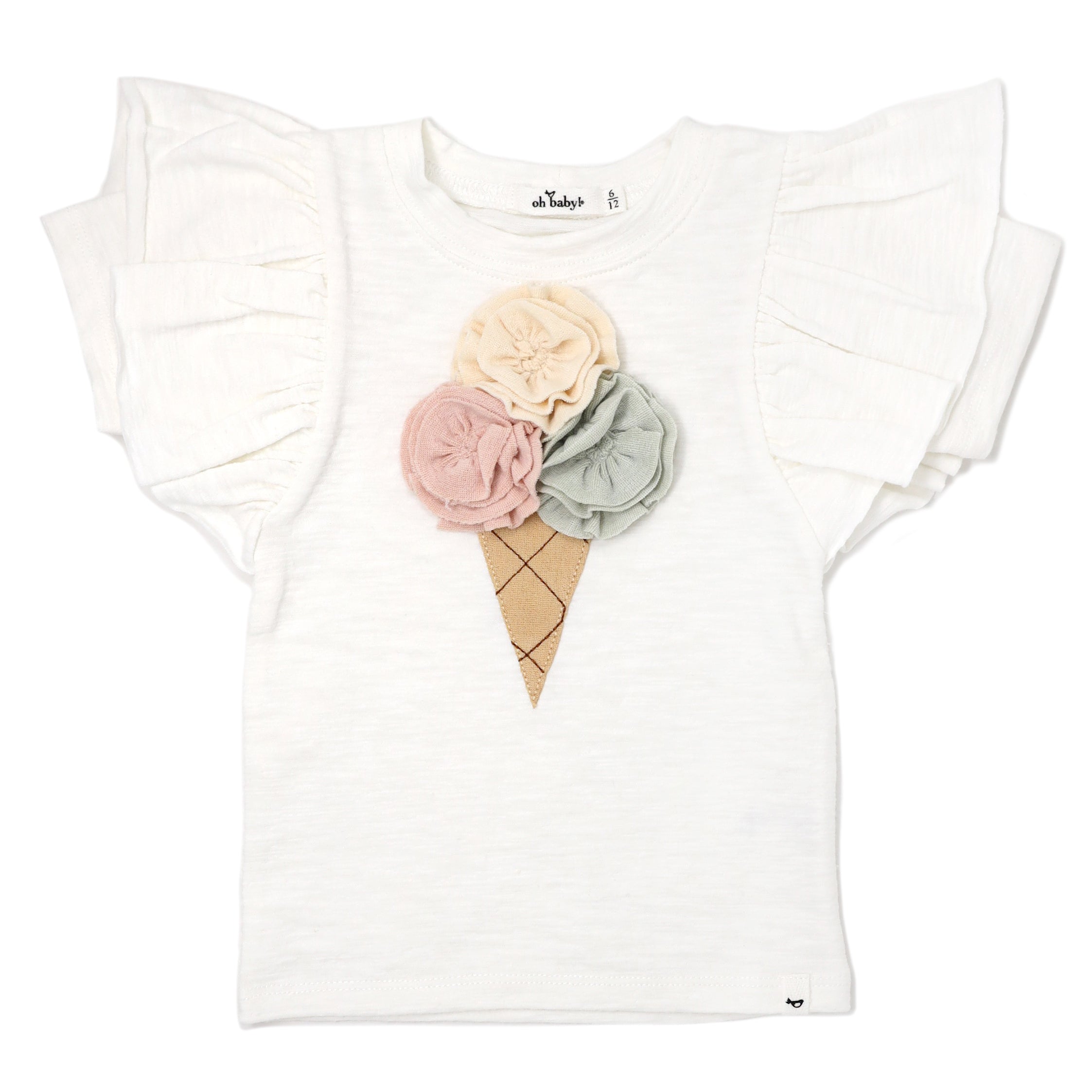 Baby Butterfly Ice Cream Oyster T-shirt