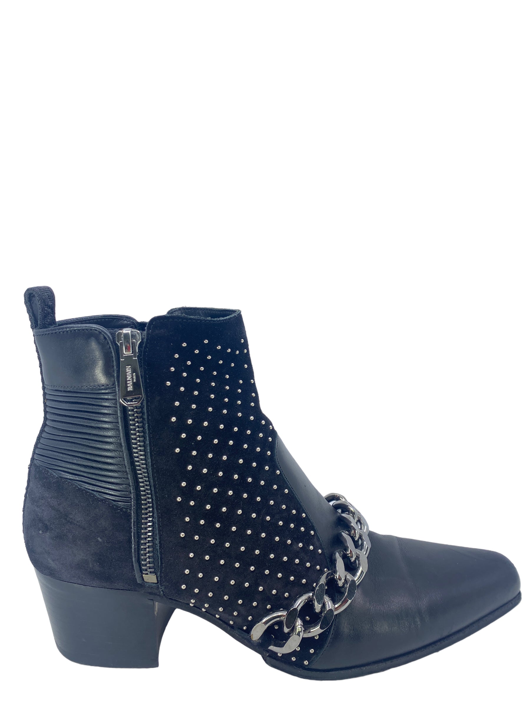 Balmain Black Ella Boots, IT 40, size 40, Balmain Ella Boots, Black Ella Boots, Balmain Boots, IT 40 Boots.