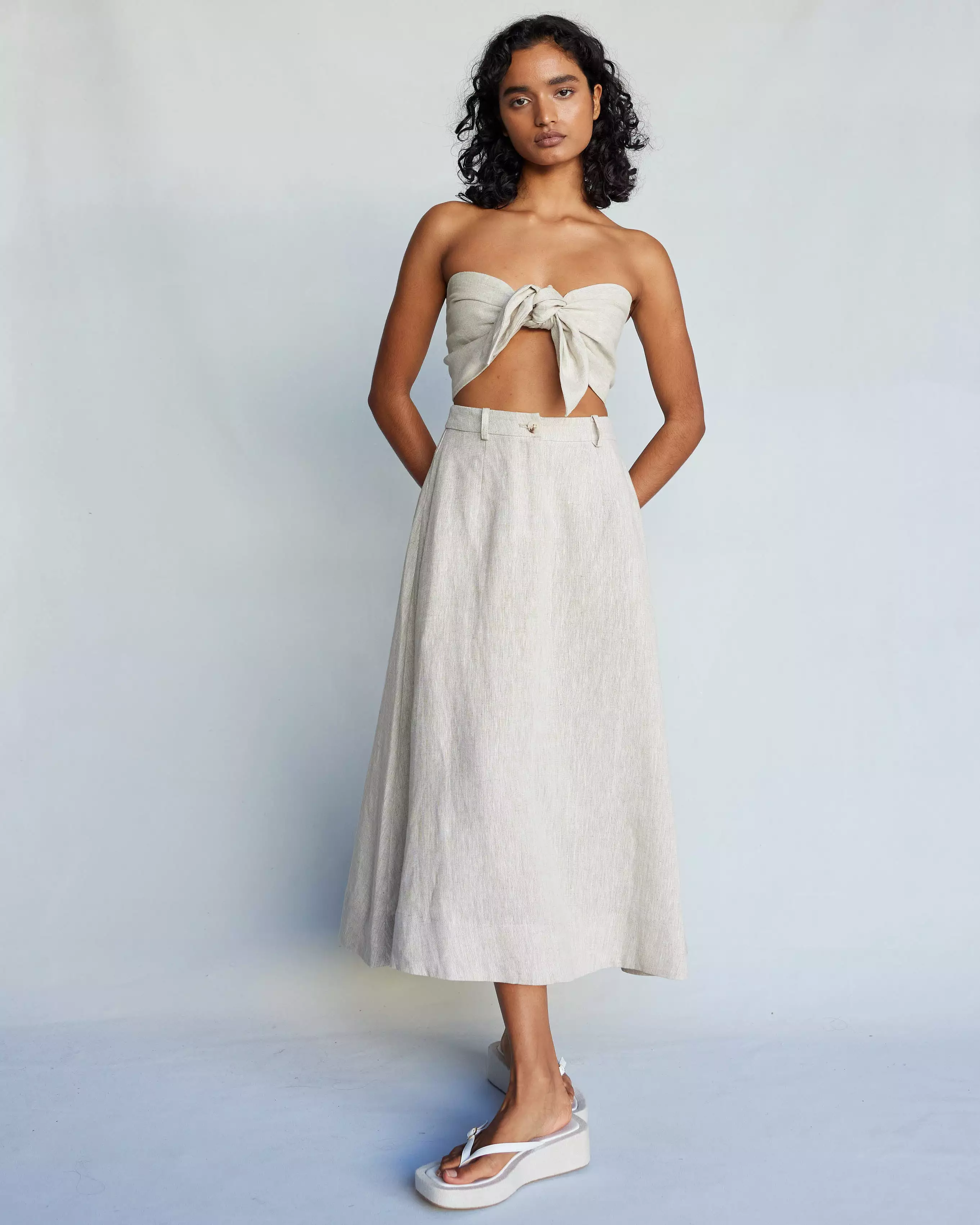 Barossa Linen Skirt - Natural | Buy Online Now