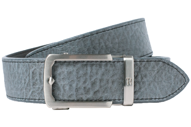 Bison Grey Dress Belt 38mm Strap