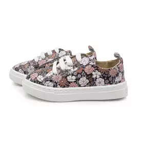 Black Floral Sneakers