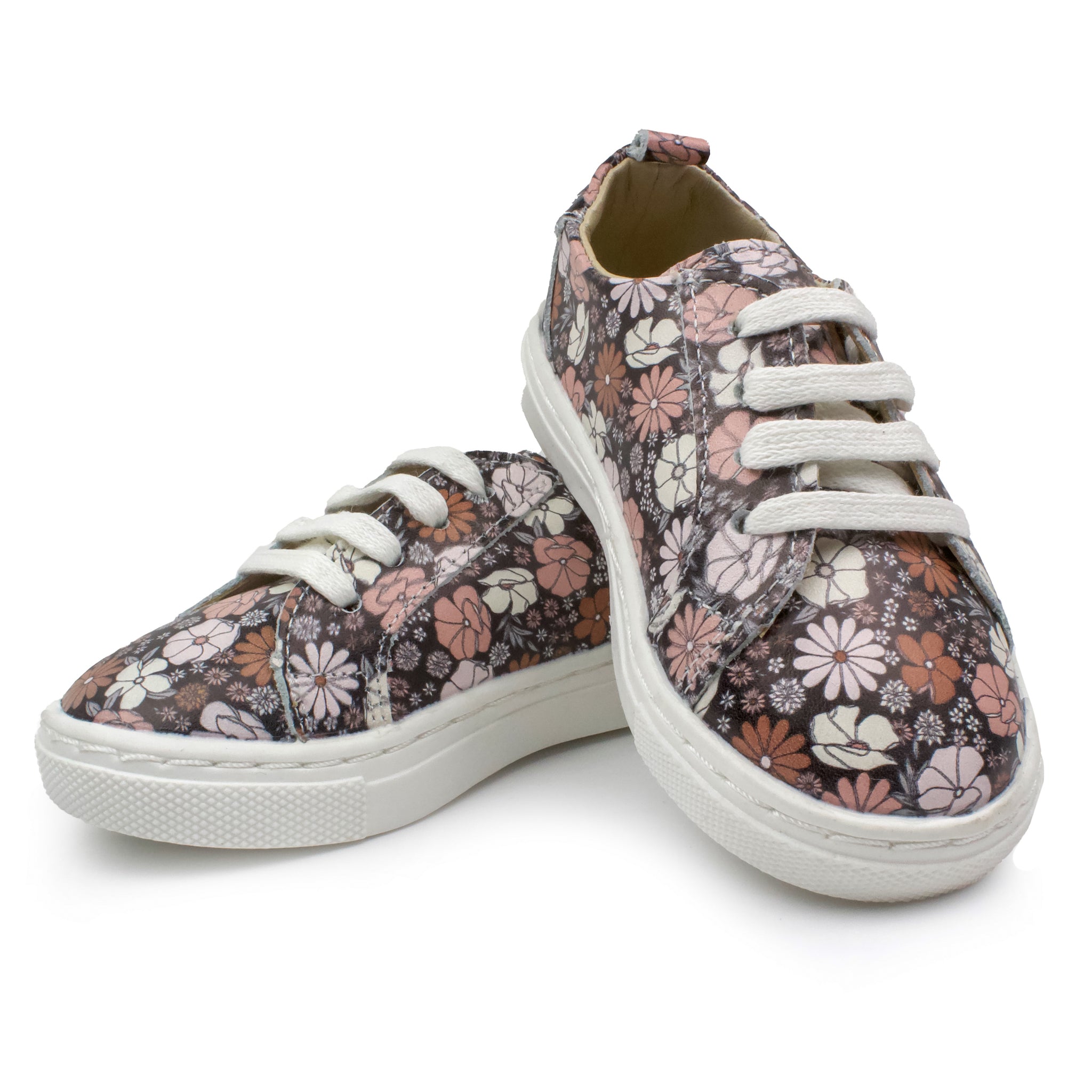 Black Floral Sneakers