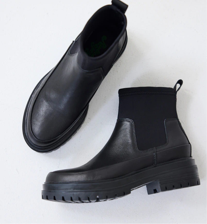 Black Orion Skies Leather Boot