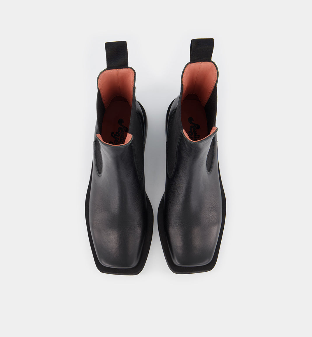 Black Tomorrow Square Toe Chelsea Boot