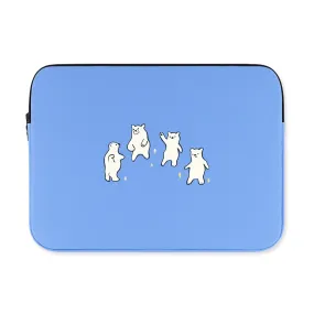 Blue Bear Laptop Sleeves - iPad 11 13 15-inch Cases - Protective Covers - Purses Handbags - Square Cushion Designer - School Col