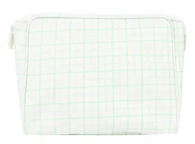 Blue Green Windowpane Go Bag Small