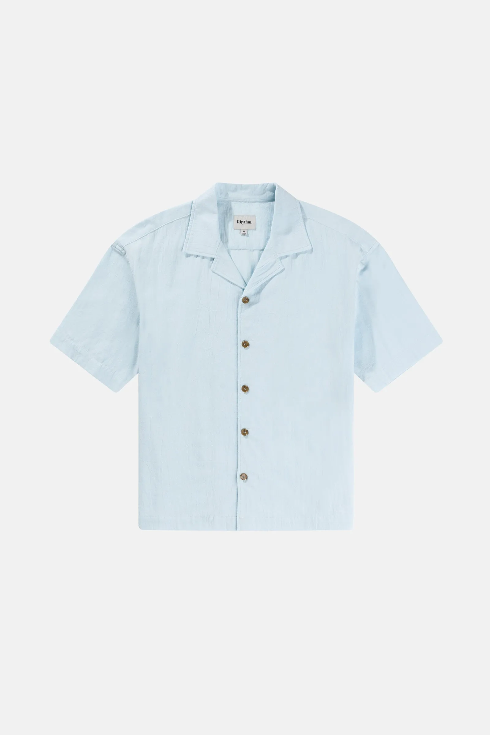 Blue Shirt with a Relaxed Texture