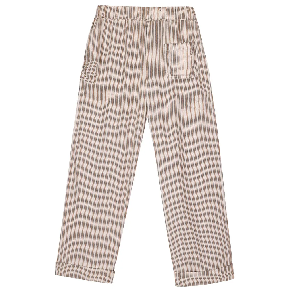 Bonton Child Itcha Pants - Fawn Brown Stripes.