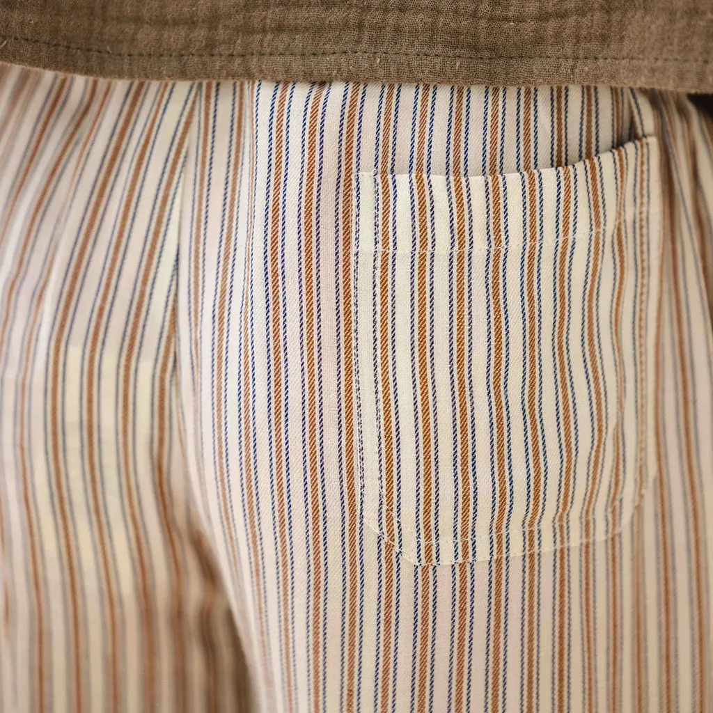 Bonton Child Itcha Pants - Fawn Brown Stripes.