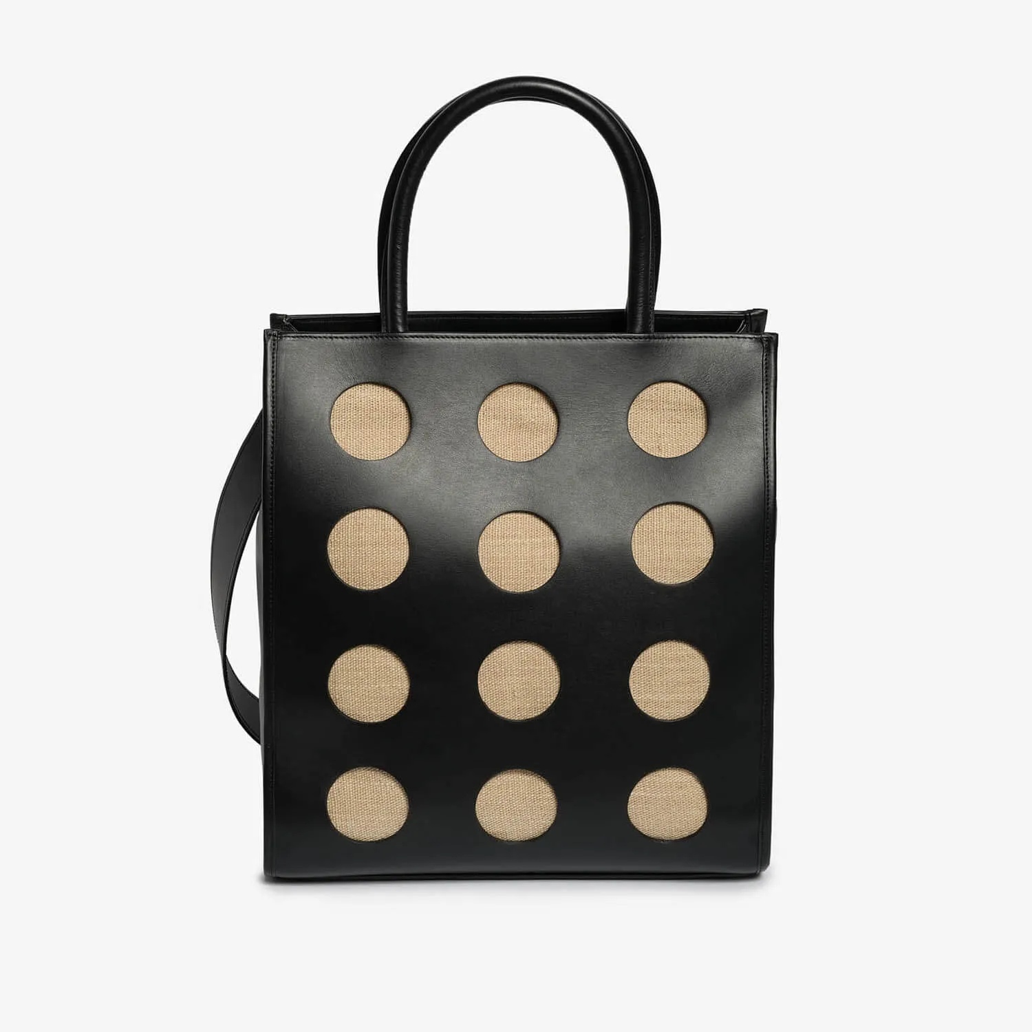 calf leather shopping bag