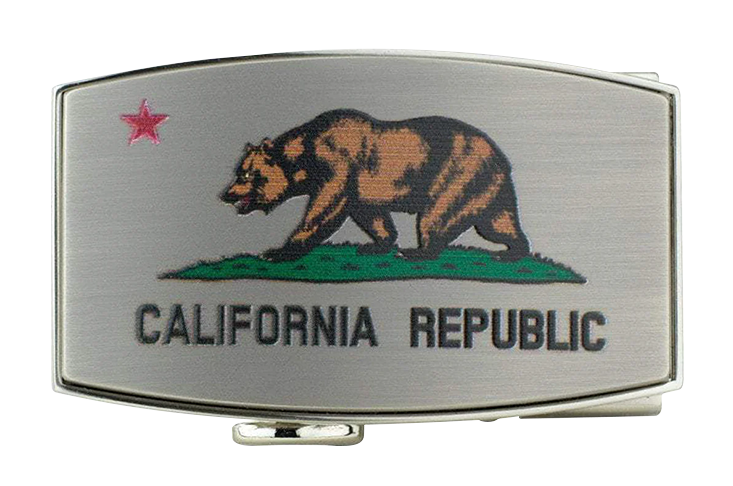 California Dreamin' Bear Belt Buckle, 1 3/8 Strap Compatibility