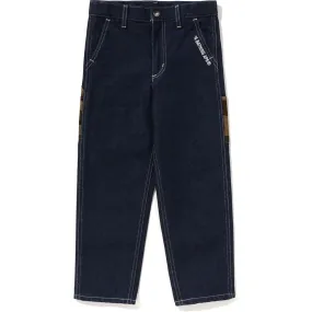 Camo Print Denim Pants for Kids with Pocket Detail