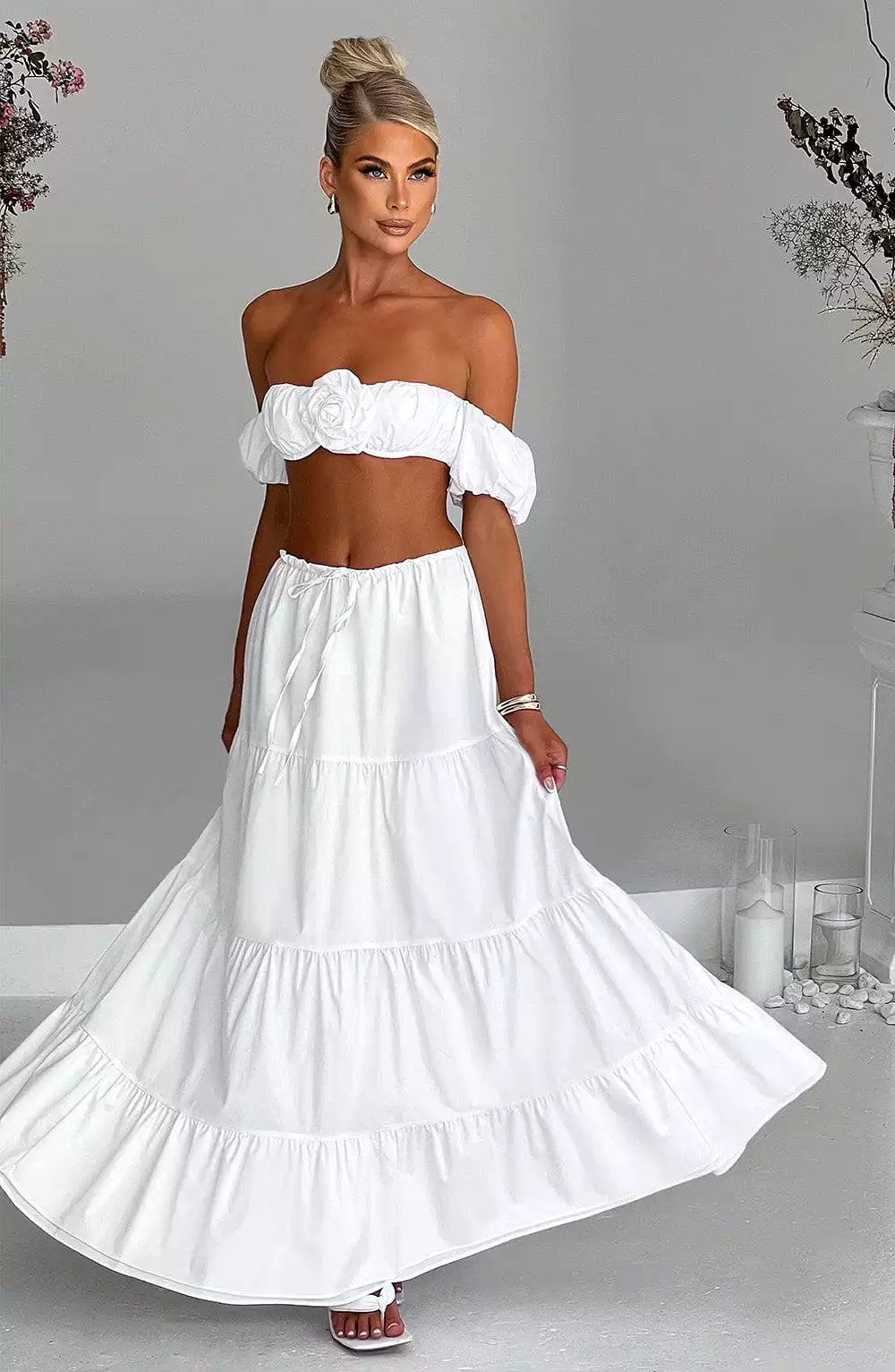 Carmen Maxi Skirt - Ivory - Buy Now!