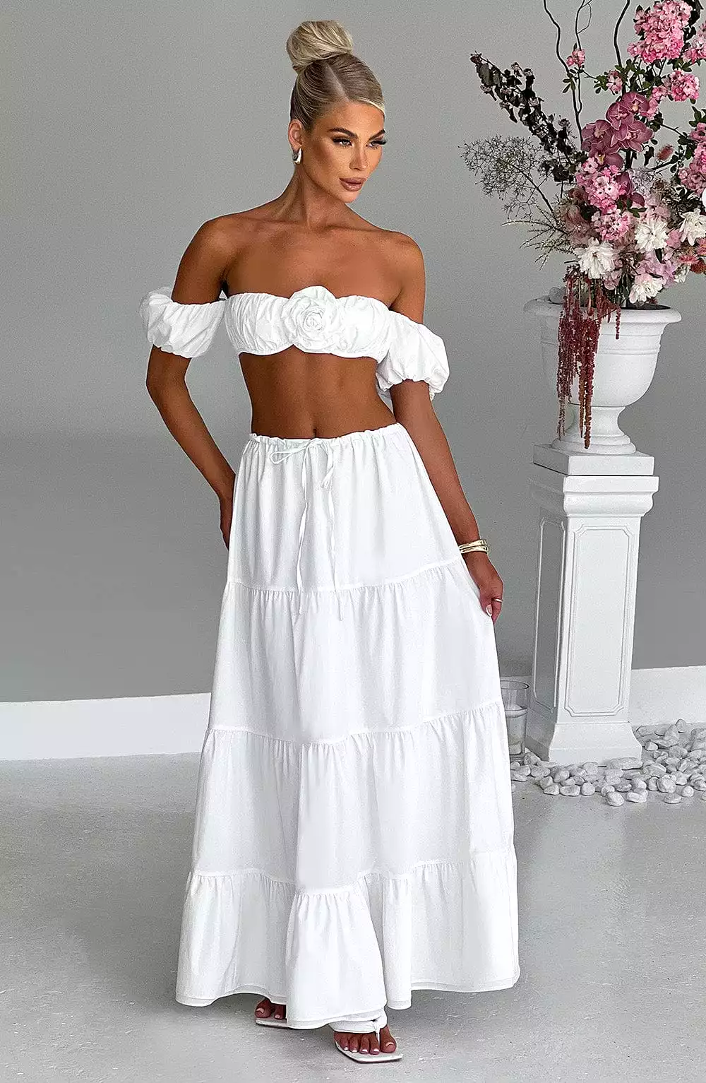 Carmen Maxi Skirt - Ivory - Buy Now!