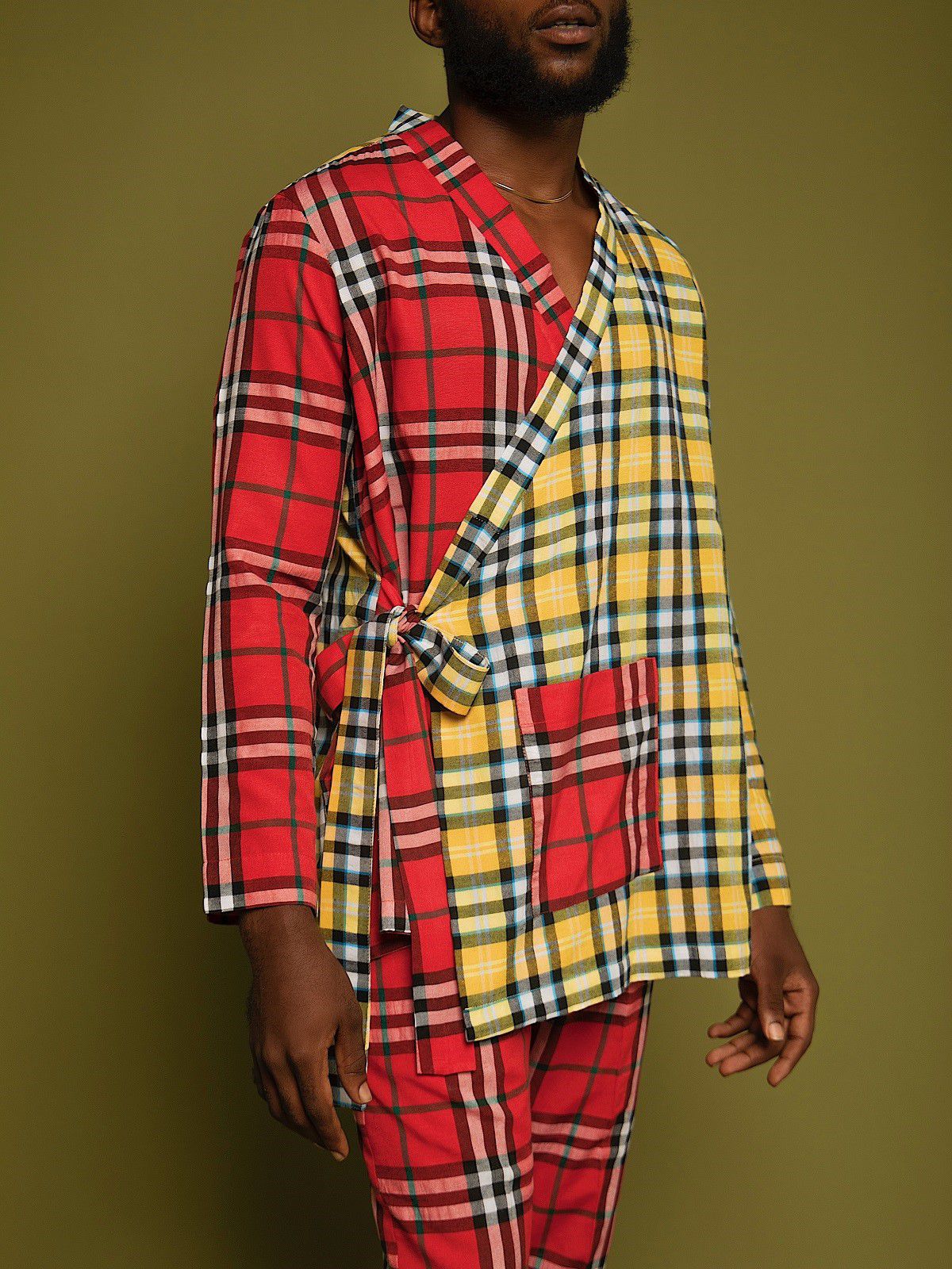 Casj Vol 2 Checked Wrap Shirt