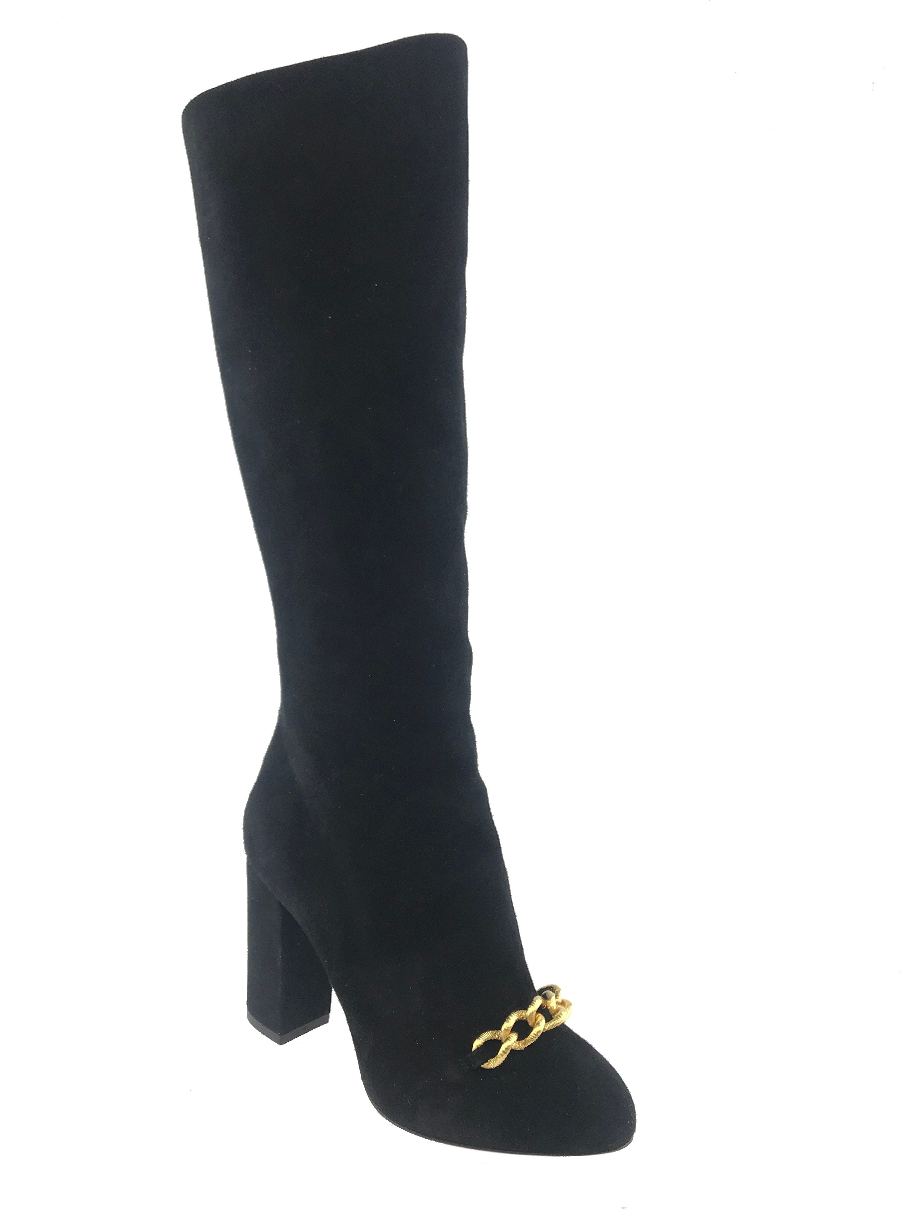 Charlotte Olympia Barbara Suede Knee High Boot 7.5