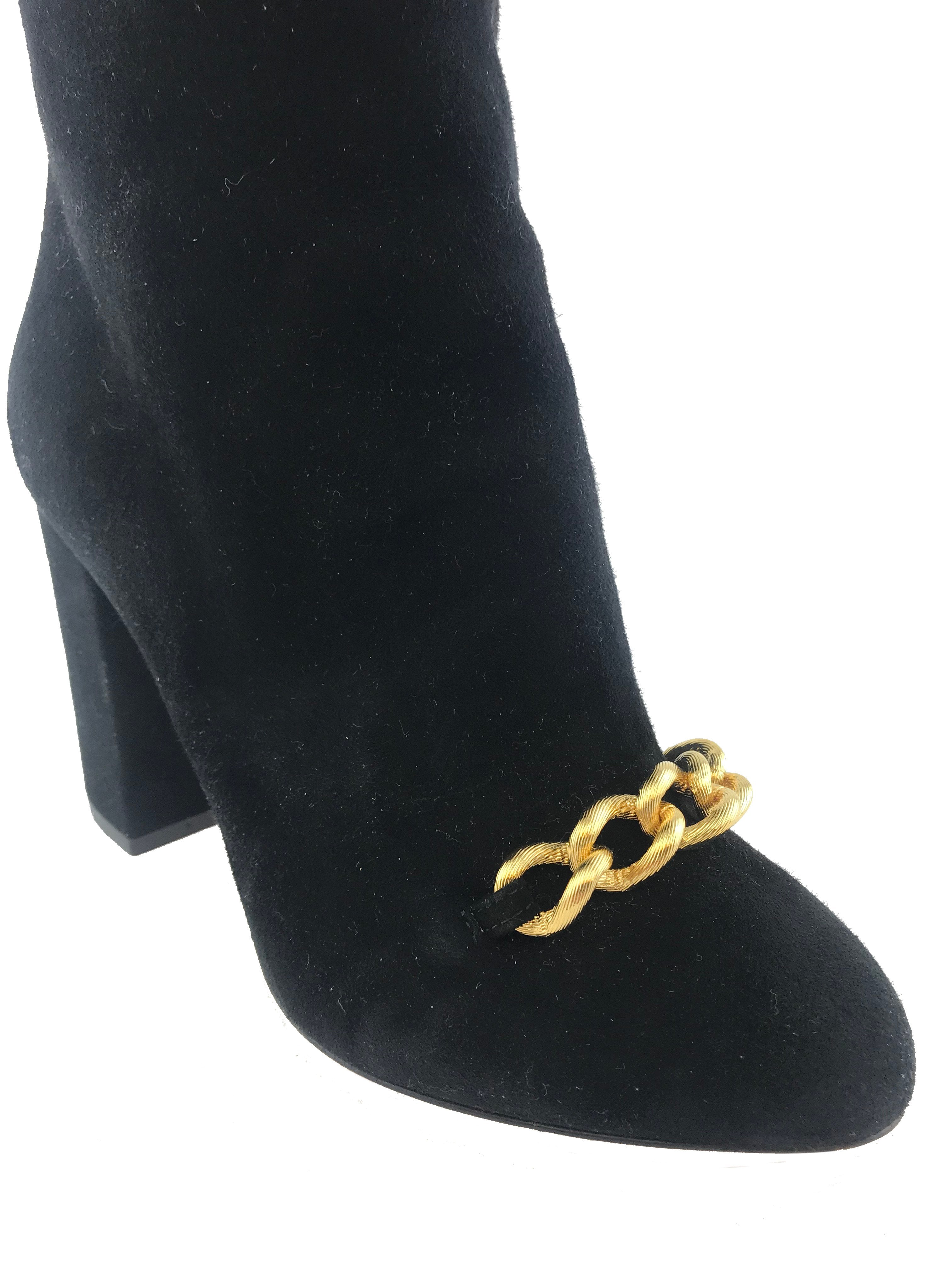 Charlotte Olympia Barbara Suede Knee High Boot 7.5