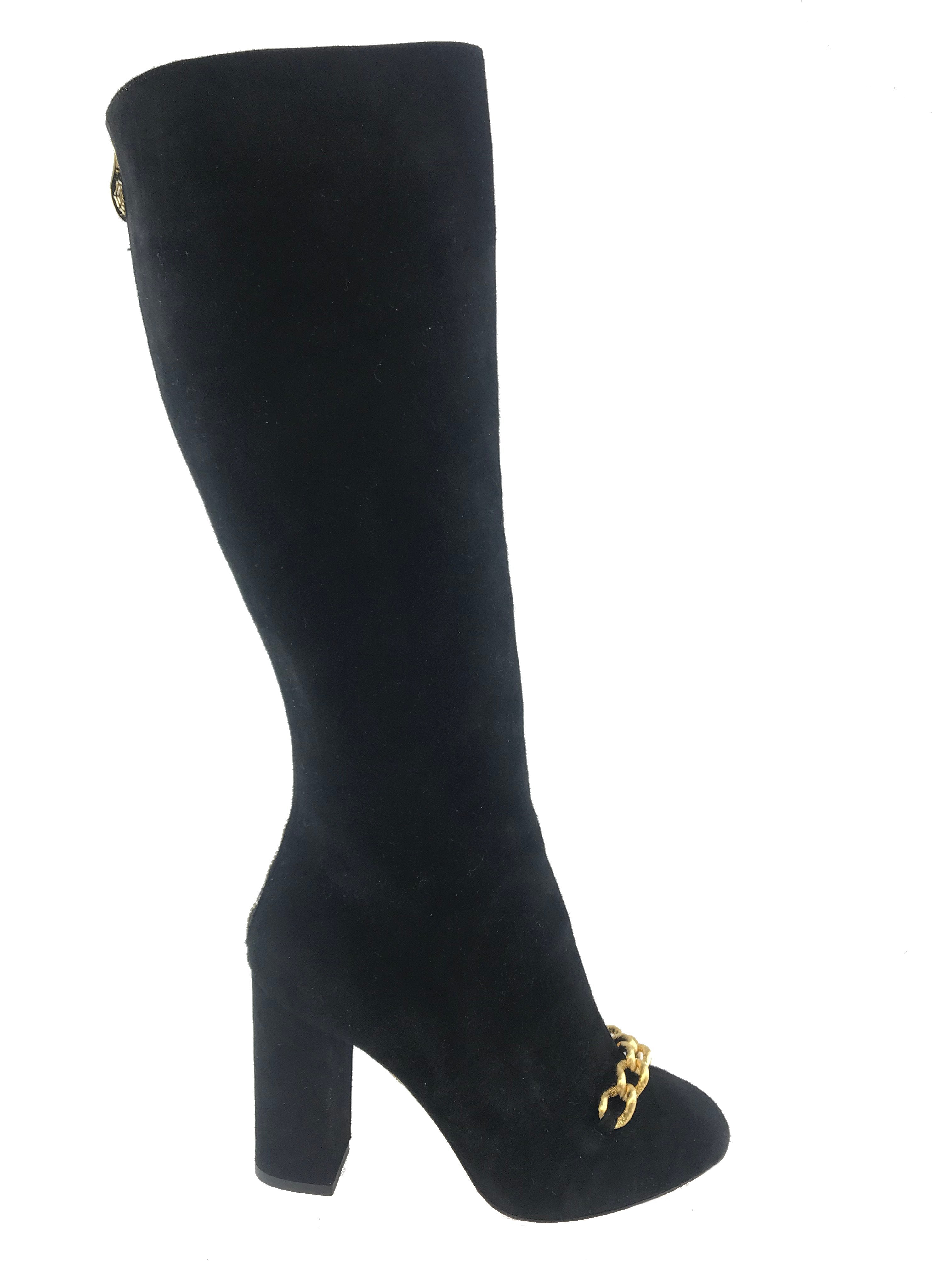 Charlotte Olympia Barbara Suede Knee High Boot 7.5