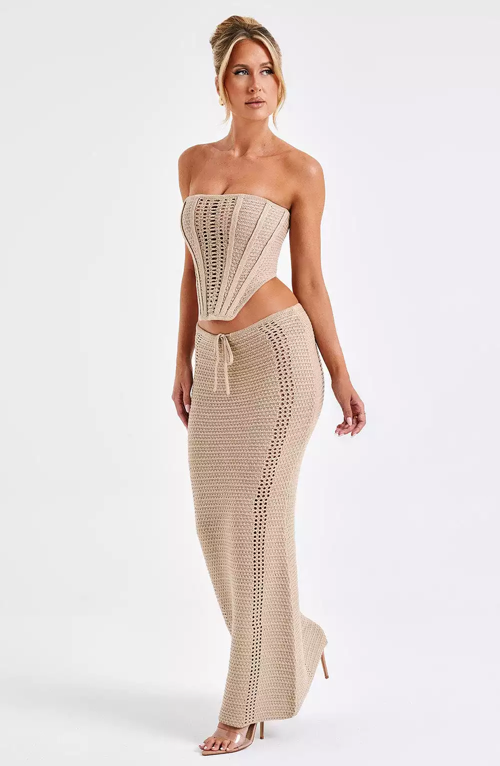 Chayenne Maxi Skirt - Beige - Shop Now