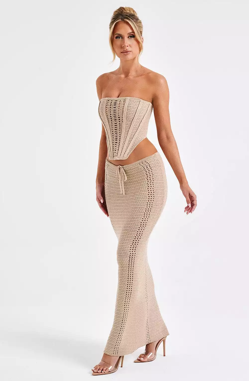 Chayenne Maxi Skirt - Beige - Shop Now